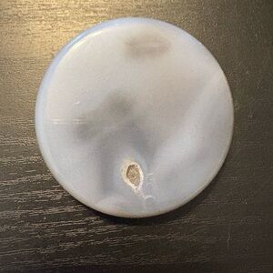 Agate Flat Stone with Druzy